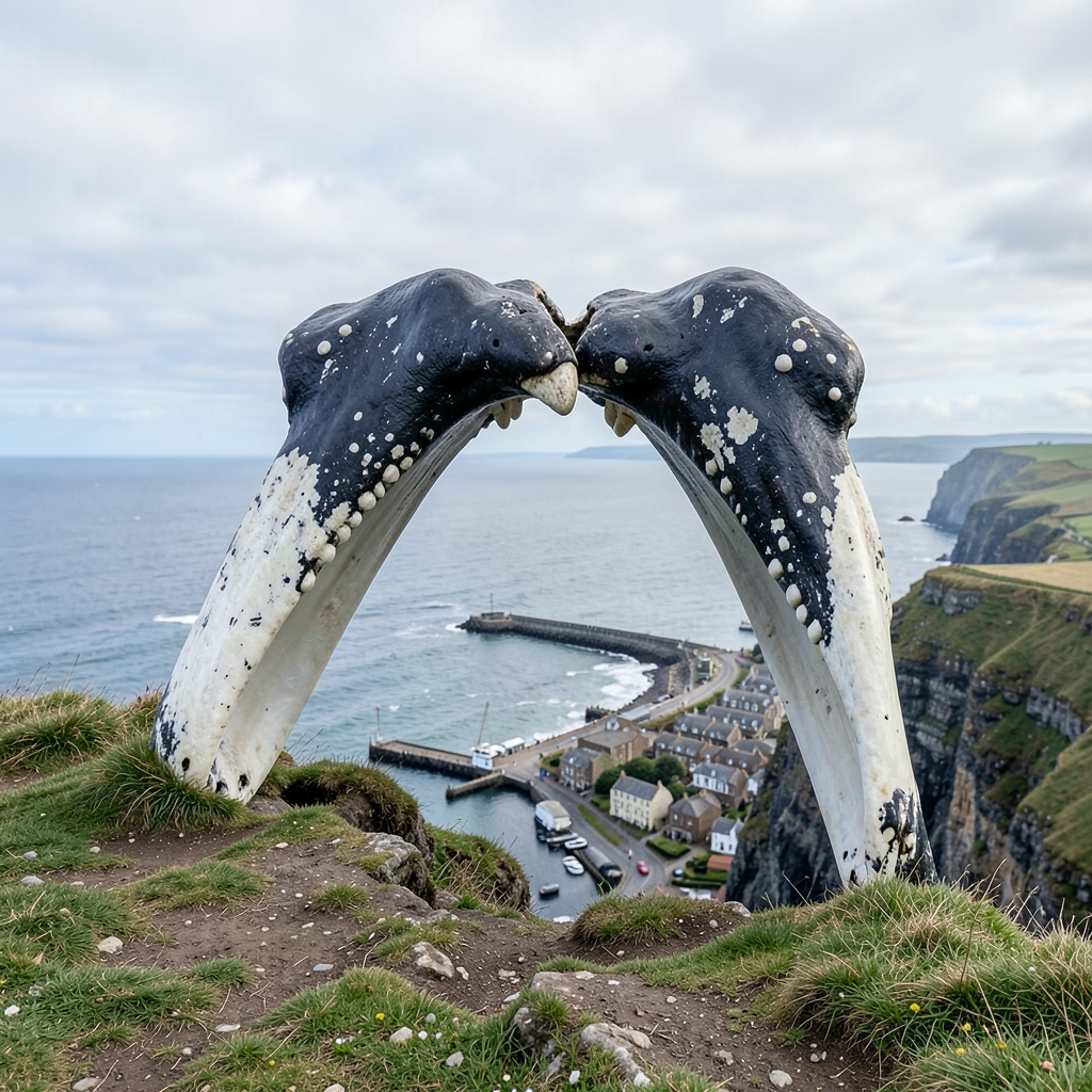 Whitby Whale Bone Arch removed from West Cliff after 170 years